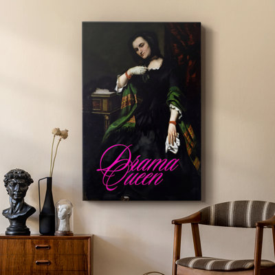 Masterful Snark - Drama Queen -Custom Wrapped Gallery Cavas
