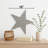 Hand Carved Wood Wall Décor | Star Shape | 19x19 Inches