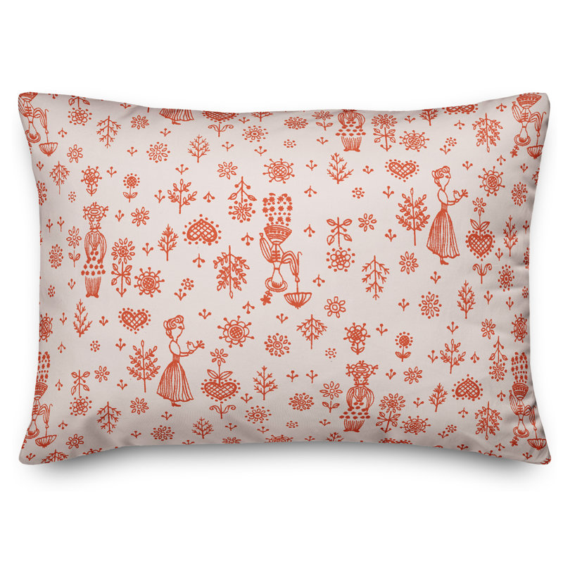 Coussin Whimsical Women, Rose / Pêche