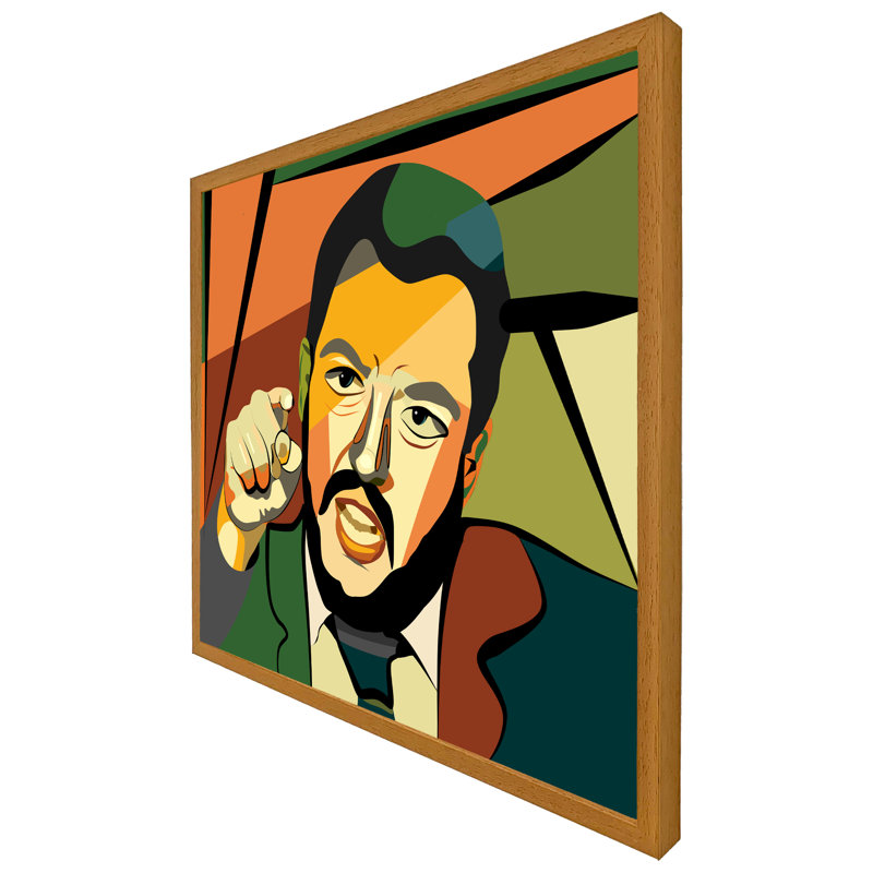 Millbourne Single Picture Frame Print, 61cm H x 61cm W x 4cm D, Oak Framed