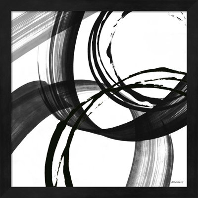 «Black and White Pop II» par Dan Meneely, art mural encadré