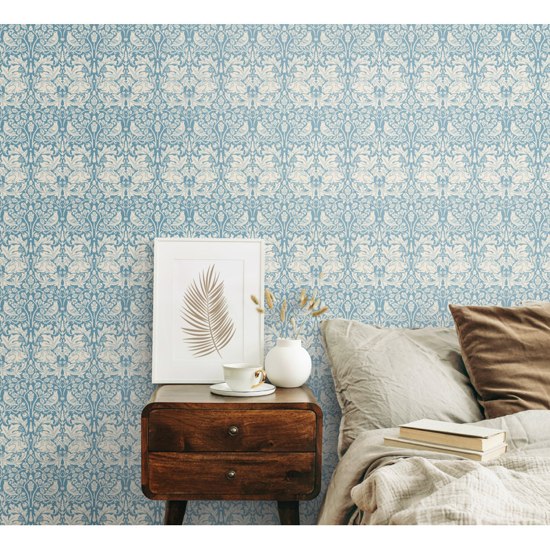 Padstow 10m x 50cm Matte Wallpaper Roll, Blue