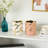 Storage Containers Ceramic And Stoneware Textured Boho Design Decorative Use Set Of 2 - 5" Ivory, Pink, Gold