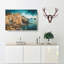 Riomaggiore Cinque Terre In Italy In Abstract - Wrapped Canvas Print-55340238