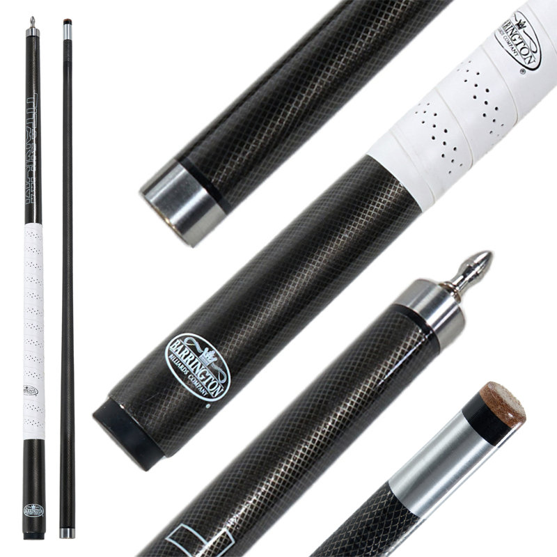 Queue de billard en fibre de carbone Barrington Billiards Titanium 58 po, queue de billard 20 oz avec embout renforcé de 13 mm, joint à dégagement rapide, poignée antidérapante pour un jeu et un contrôle de précision