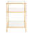 Hedwige Glass End Table with Storage
