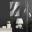 Art mural en métal luxueux «Twin Lattice 1» par Michael Willett, 16 po x 24 po-2060261767