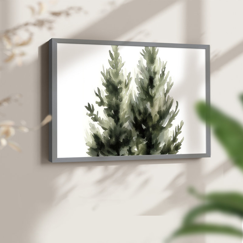 Art de Noël - XXV - reproduction encadrée - réarmable, Gris, H 16 po x l 20 po