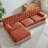 106" Velvet Upholstered Chesterfield Sectional Sofa with Tassel Fringe Skirt and a Movable Ottoman-1715600282-1715600273