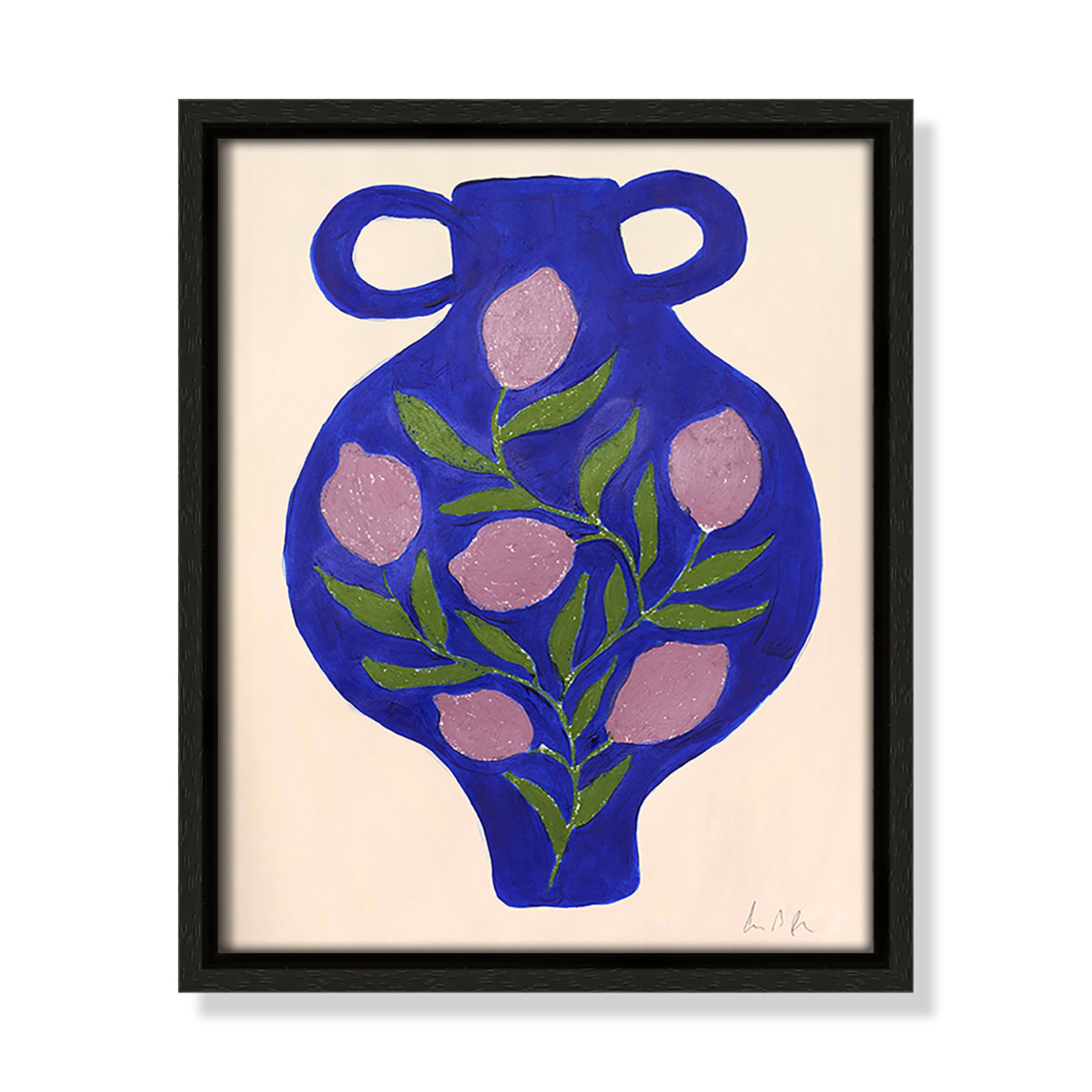 Colette "Vase No. 03" Print by Camilla Bergqvist, Espresso, 11.5" H x 9.5" W