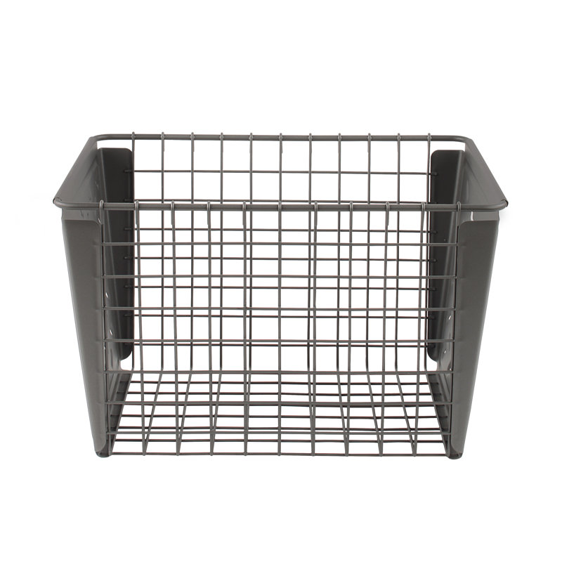AllModern Juliana Decorative Basket, Industrial Gray