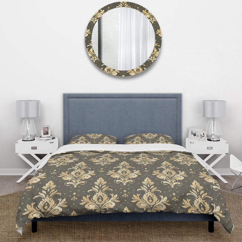 Ensemble de housse de couette Traditional, Housse de couette simple et deux taies décorative