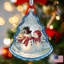 Holiday Splendor 4'' Handmade Glass Holiday Shaped Ornament
