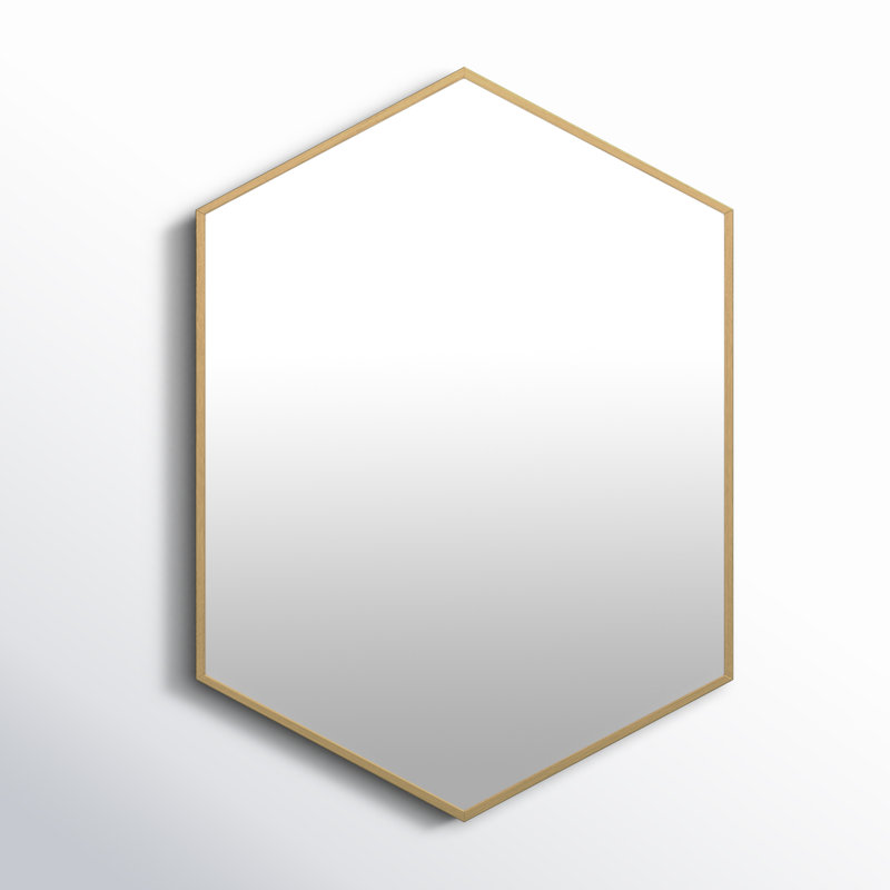 Miroir décoratif Logsdon, Doré, 30,98 po x 22,05 po