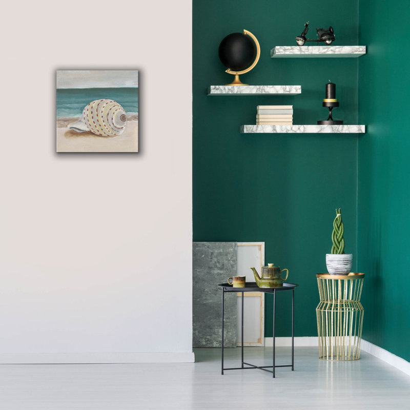«She Sells Seashells 2» par Alicia Ludwig, art mural sur toile, H 18 po x l 18 po x P 0,75 po