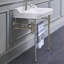 Victoriahaus 23.5" x 20" Rectangular Console Sink with Faucet Drill, Towel Bar, Backsplash, and Overflow-716361194-716361193