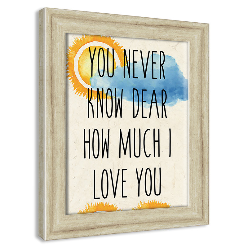 Impression sur papier Sunshine C, H 10 po x l 8 po x P 0,6 po, Encadré plat noir