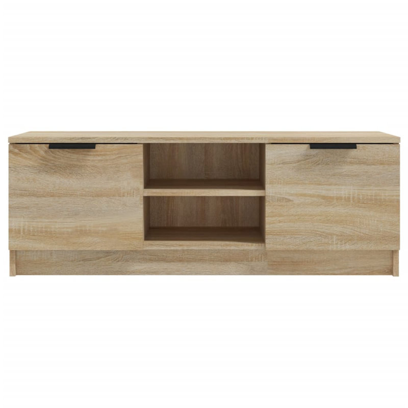 Jermira TV Cabinet 102 x 35 x 36.5 cm Engineered Wood, Sonoma Oak