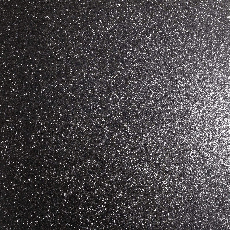 Fason 10.05m x 53cm Textured Glitter Wallpaper Roll, Black