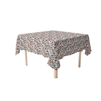 Fabric Textile Products, Inc. Square Tablecloth, 100% Cotton, Floral 52