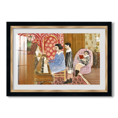 La leçon de piano, 1923 - Henri Matisse - Toile encadrée sur mesure