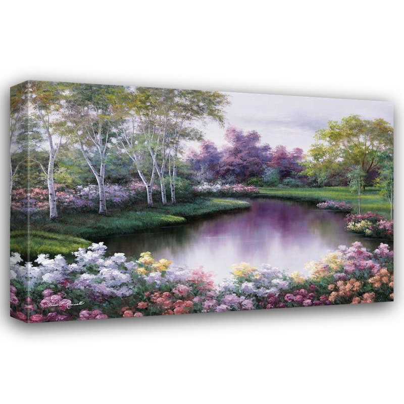 Art sur toile tendue avec châssis Lark Manor ™ Romanello, Diane: Springtime Symphony, H 33 po x l 48 po