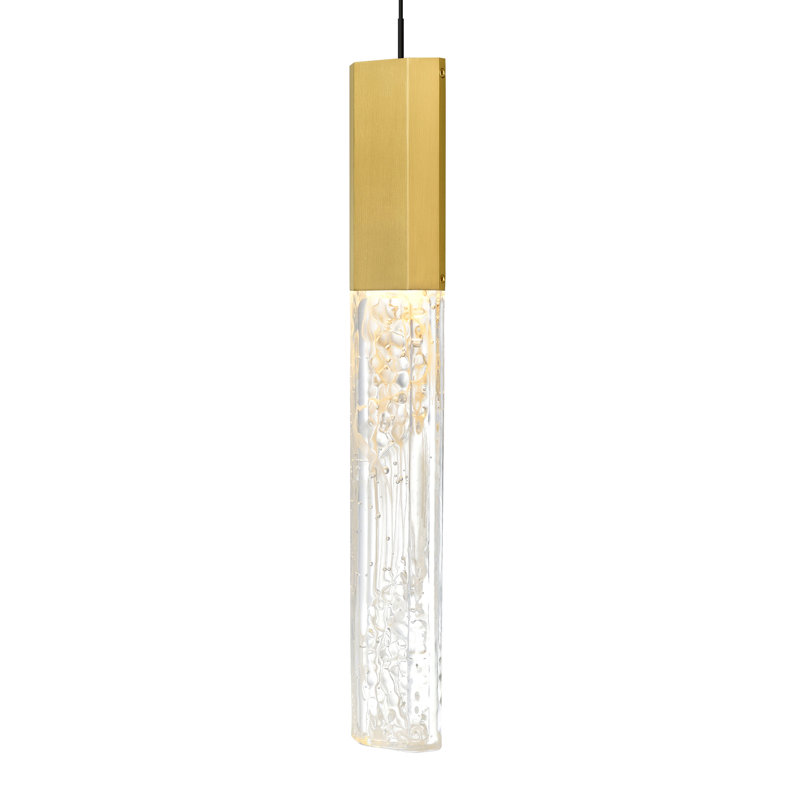Fernada 5 - Light LED Unique/Statement Pendant, Brass