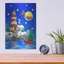  «Rayure de phare» par Geraldine Aikman, art mural en métal, 12 po x 16 po-936664048
