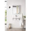 Boston Glossy White Resin Rectangular Wall Mount Bathroom Sink with Overflow-92900590