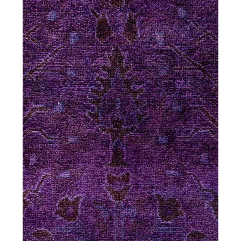 Overdyed One-of-a-Kind 7' 10" X 10' 4" Hand Knotted Area Rug