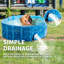 Piscine pour animaux de compagnie pliable pour enfants et chiens 3 tailles-100555906