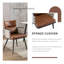 Chaise avec accoudoirs à dossier rembourré Jonn-87874118