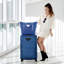 Ensemble de 3 valises extensibles avec sac de voyage et articles de toilette, bleu marine, roues pivotantes multiples, sac de rangement Softshell d'organisation intérieure, serrure de sécurité, mobilité pour les voyageurs