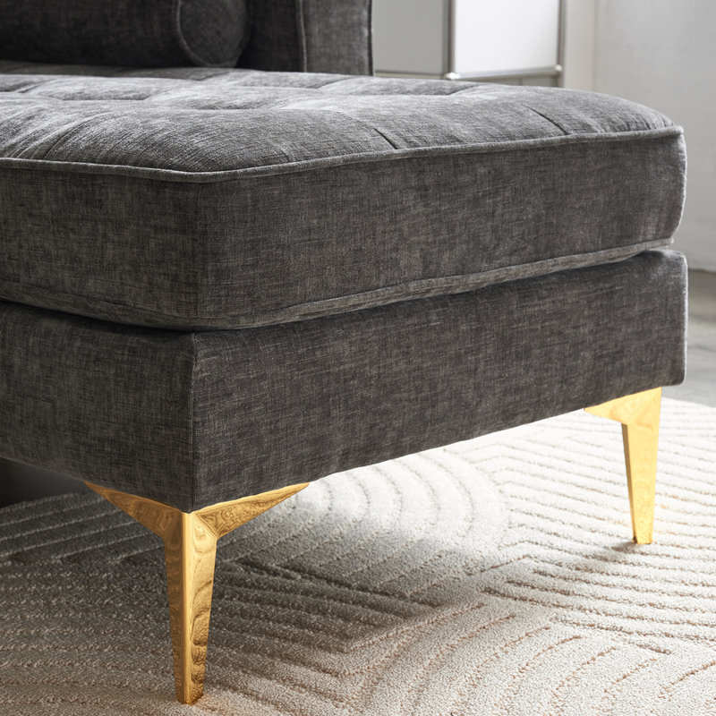 Canapé modulaire 2 pièces Gillsville, Gris chenille