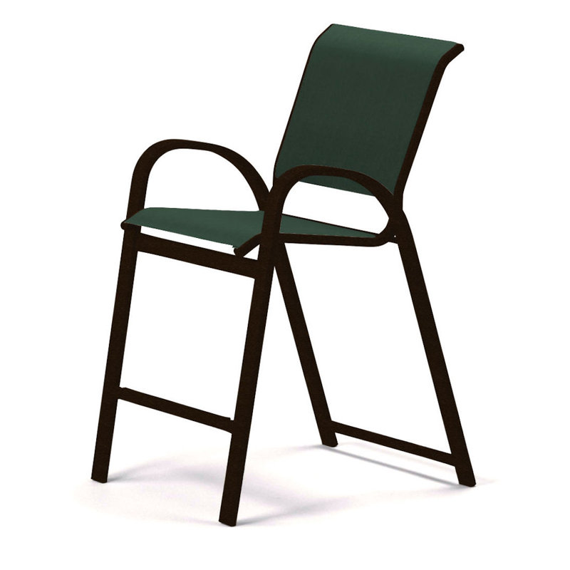 Tabouret de bar 42 po Holna, Vert forêt 22D Sunbrella® vert, Kona texturé