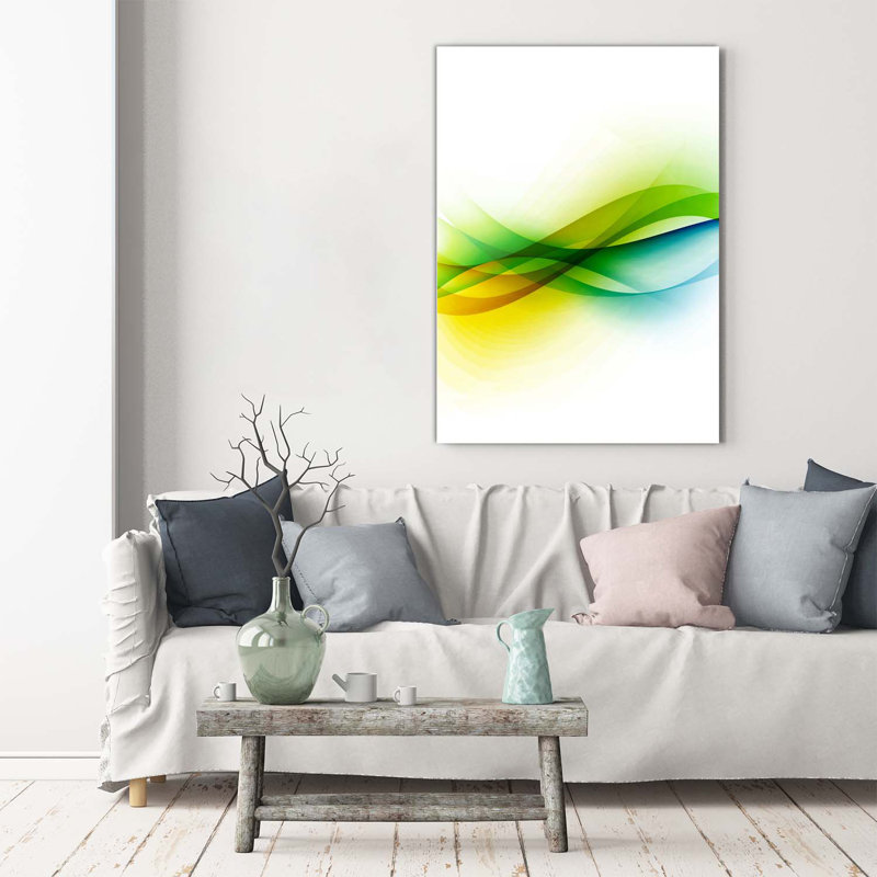 Waves Abstraction - Wrapped Canvas Print