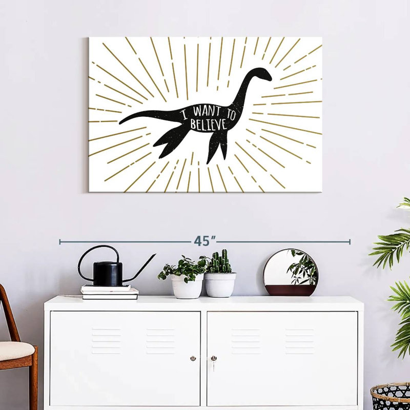 Believe In Loch Ness, 24" H x 36" W