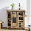 Railway 80cm Solid Wood Bar Cabinet