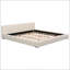 Lit tapissier beige élégant-44248987