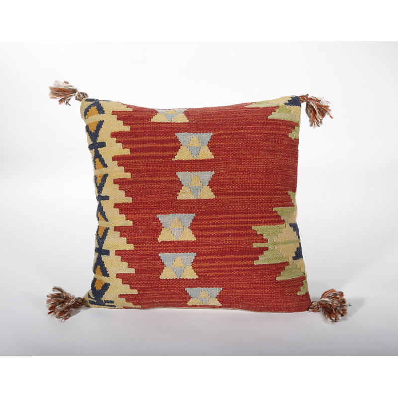 Coussin décoratif en coton tissé à la main 