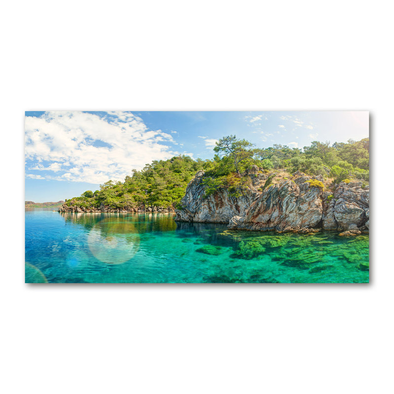 Blue Lagoon - Print, Wrapped Canvas, 70cm H x 140cm W x 2cm D