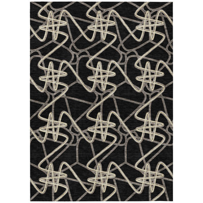  Aleg Area Rug with Non-Slip Backing