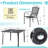 39.4" Square Patio Dining Table 