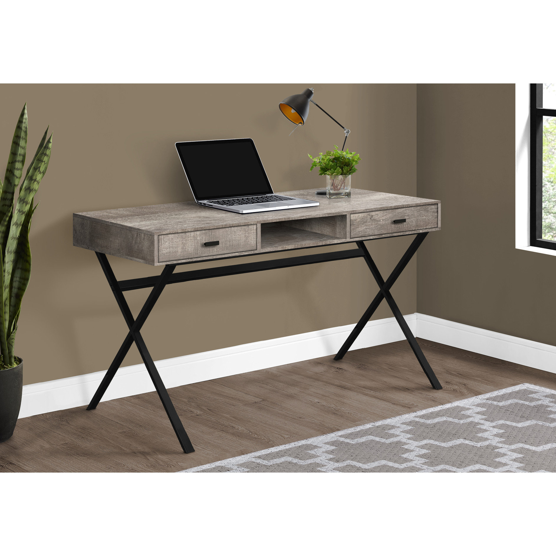 Latitude Run® Modern Computer Desk For Home Office With Laptop Storage ...