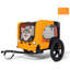 Remorque de vélo d'extérieur pliable robuste noire et orange - Roues tout-terrain de 16 po, attelage universel, transporteur pliable pour chien / cargaison pour vélos de 20 à 29 po-118707828