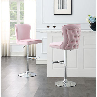 Tabouret de bar en velours
