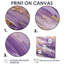 «Mauve et or», Abstractions dynamiques II - impressions sur toile modernes 4 pièces-1417824163-1417824156