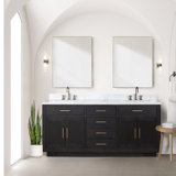 Ensemble de meuble-lavabo double 72 "avec miroir