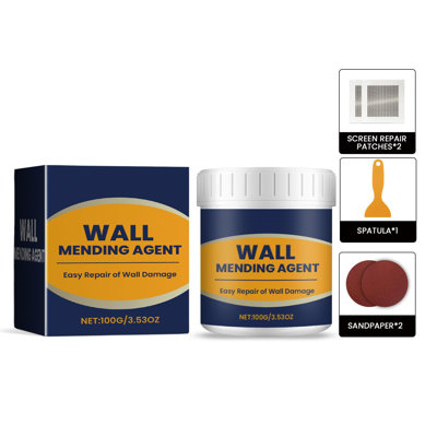 Wall Repair Paste Repair Kit Hole Repair Patch Kits Wall Spackle Repair Paste With 8.5OZ White Wall Repair With Scraper Wall Hole And Easy Solution