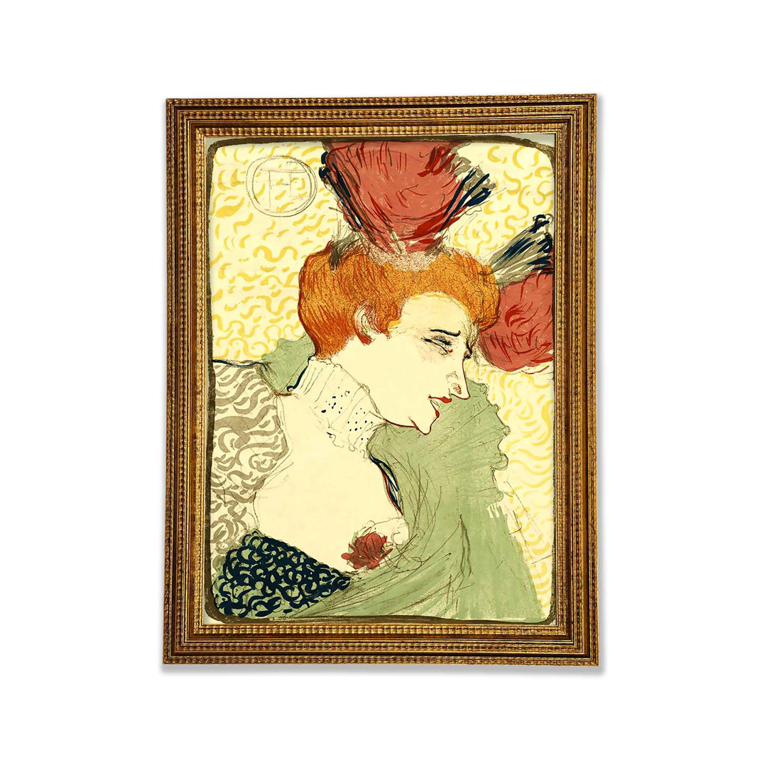 Büste der Marcelle Lender von Toulouse Lautrec - Druck